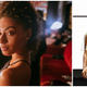 (L-R) Before and after: A model pre-show; the same model walks the runway at Fe Noel’s fashion show during New York Fashion Week on September 4, 2018 in New York City.